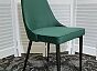 Стул NEPAL-P ЗЕЛЕНЫЙ #19, велюр/ черный каркас 
