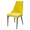 Стул NEPAL-P ЖЕЛТЫЙ #H19, велюр/ черный каркас 