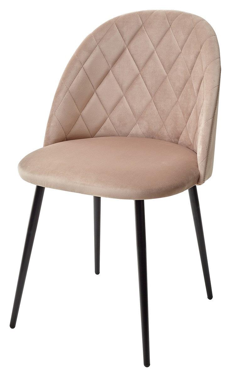 Стул НИРВАНА, цвет бежевый B-05, велюр / черный каркас полубарный стул nepal pb розовый 15 велюр каркас h 68cm