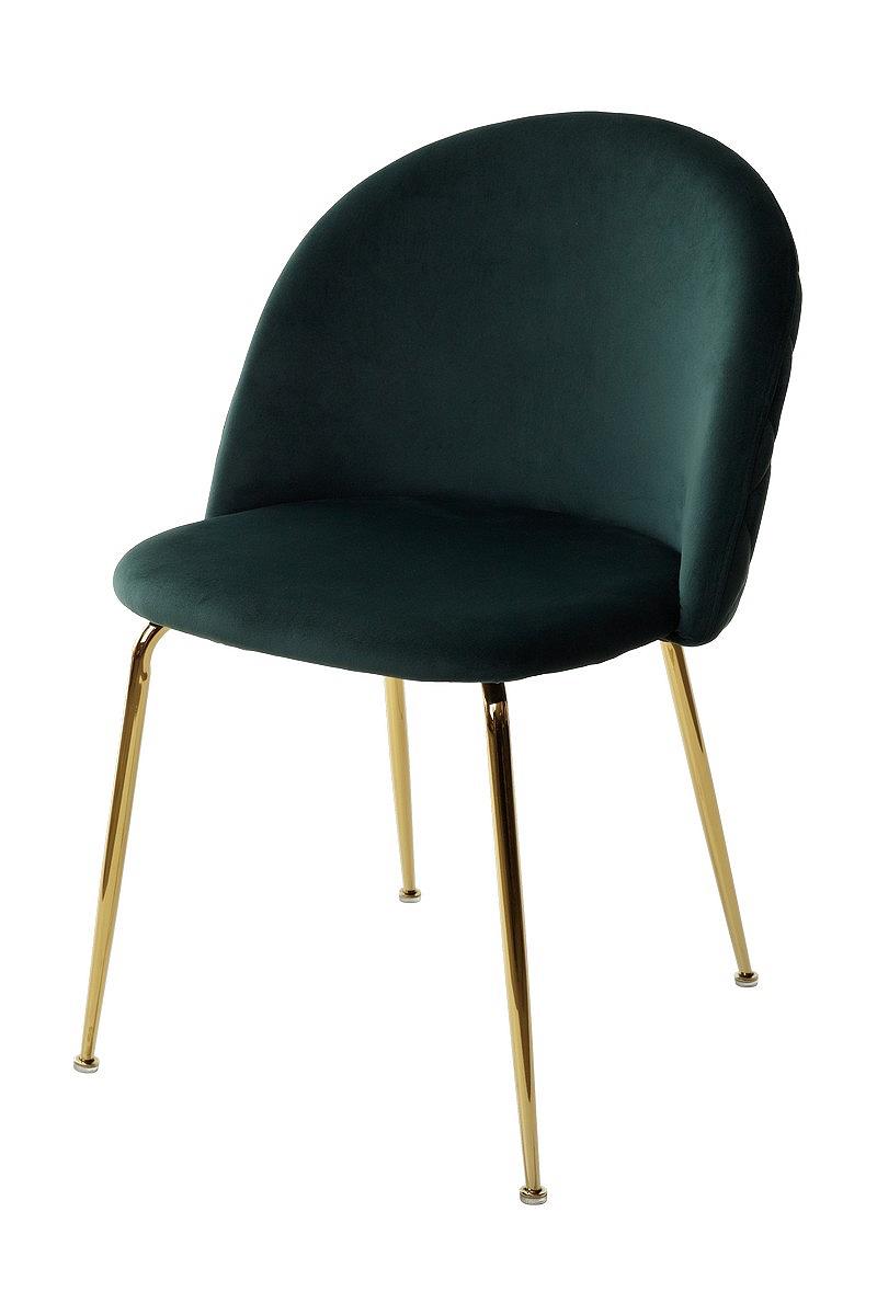 Стул PRESLEY BLUVEL-78 зеленый / золотой каркас стул поль зеленый 19 велюр каркас 4 шт 1 к