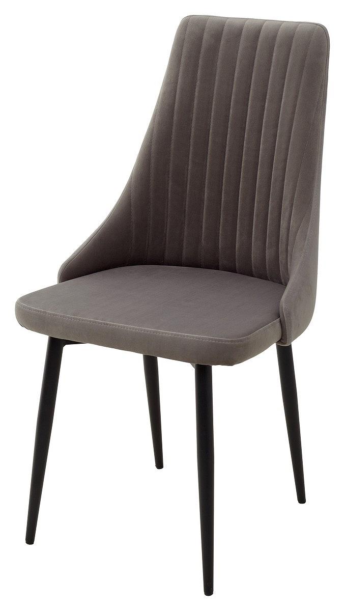 Стул Руссо Premier 25 Серый, велюр / черный каркас M-City полубарный стул nepal pb розовый 15 велюр каркас h 68cm