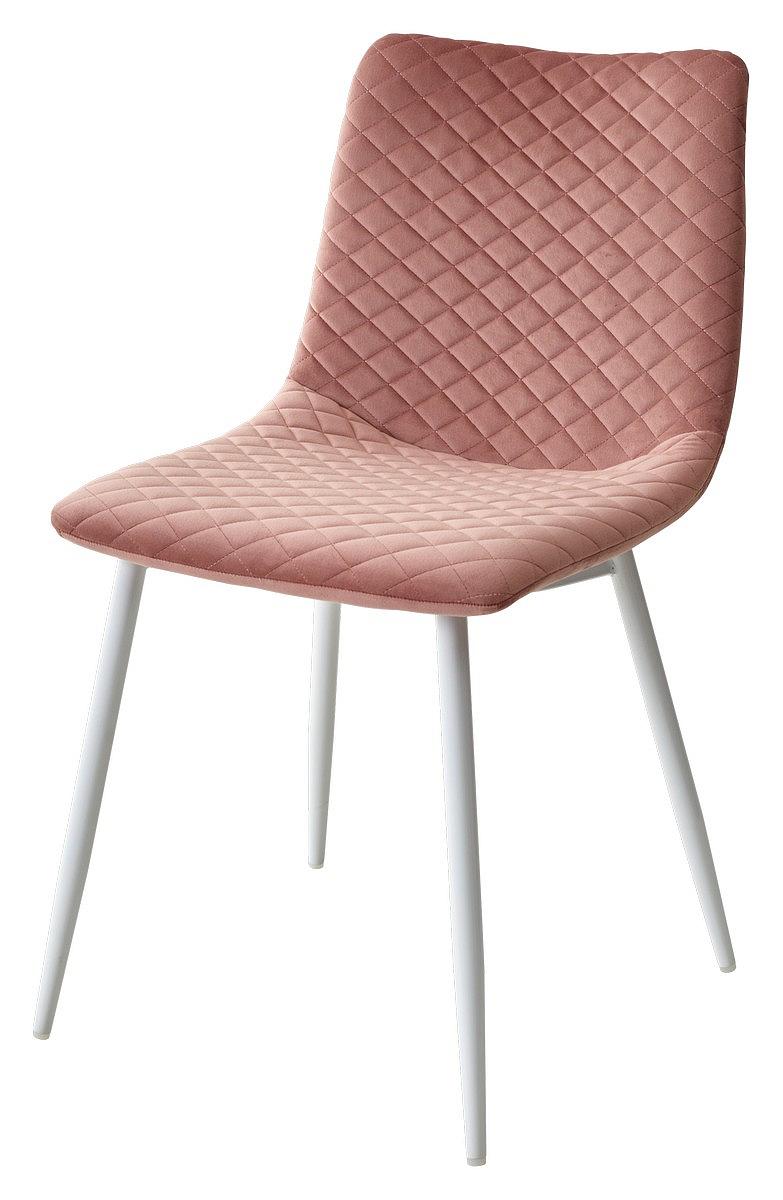Стул TINTIN BLUVEL-52 PINK / белый каркас стул nepal p розовый 15 велюр каркас