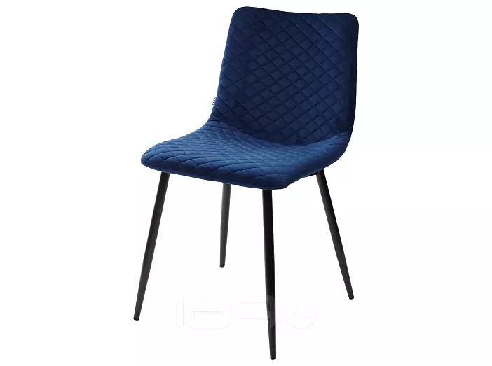 Стул TINTIN BLUVEL-86 NAVY BLUE / черный каркас М-City