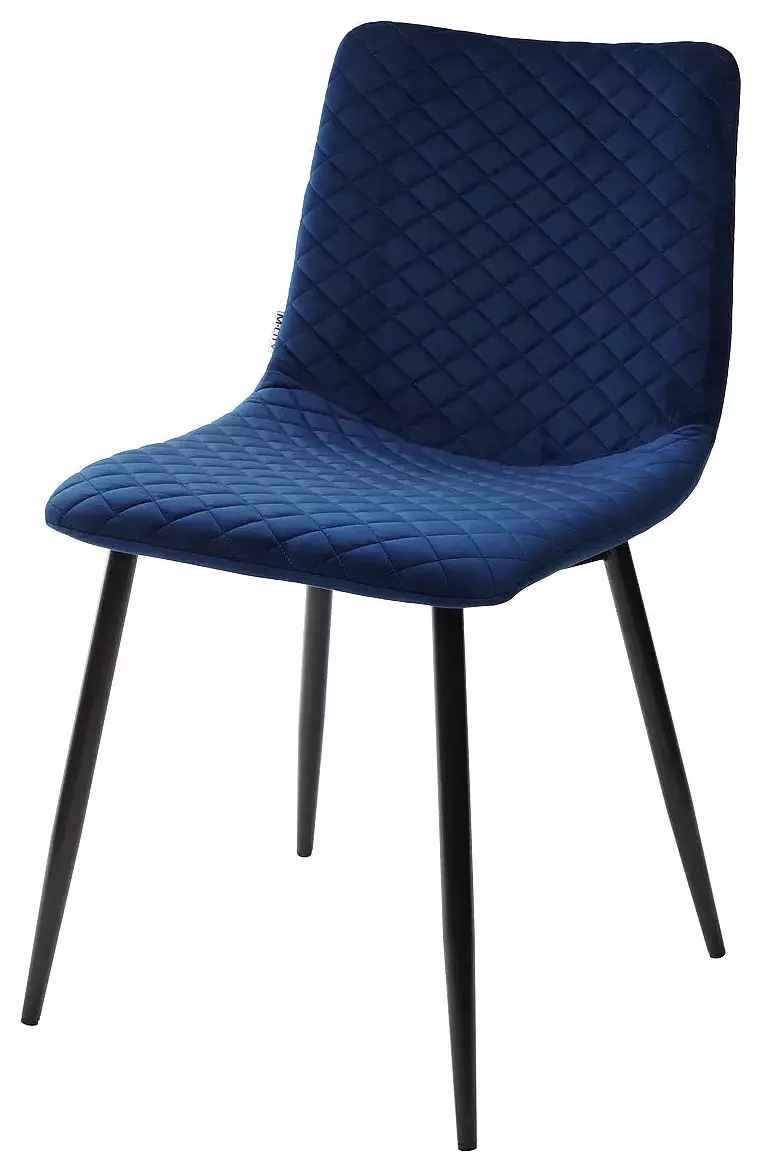 Стул TINTIN BLUVEL-86 NAVY BLUE черный каркас М-City 3240₽