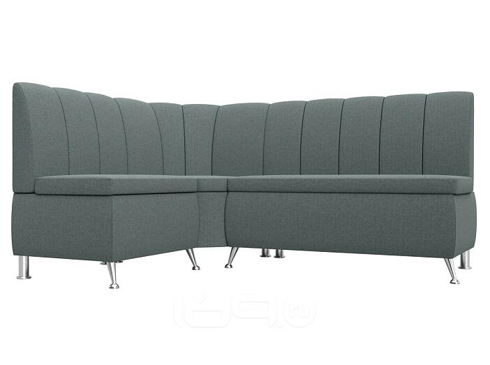 Диван кухонный угловой кантри левый угол амур 07 серый без механизма