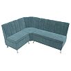 Диван кухонный угловой кантри левый угол seven 113 бирюзовый без механизма