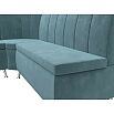 Диван кухонный угловой кантри левый угол seven 113 бирюзовый без механизма