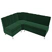 Диван кухонный угловой кантри левый угол seven 626 зеленый без механизма