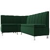 Диван кухонный угловой кантри левый угол seven 626 зеленый без механизма