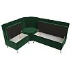 Диван кухонный угловой кантри левый угол seven 626 зеленый без механизма