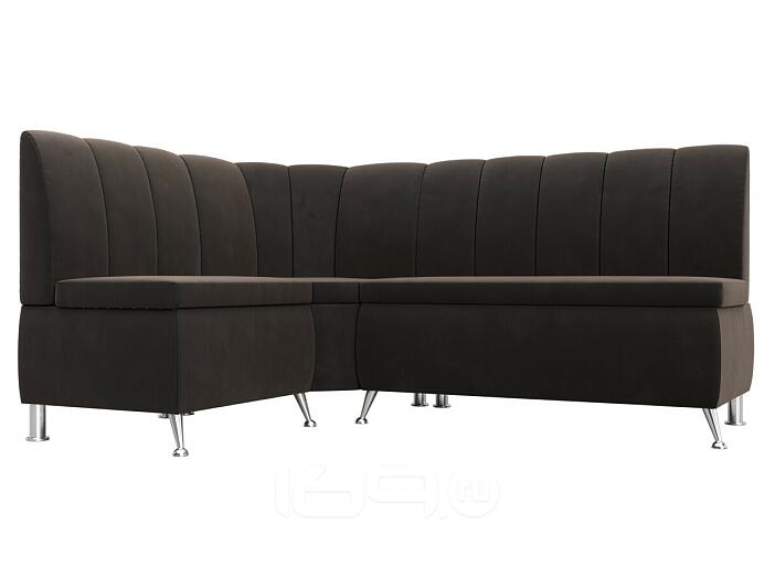 Диван кухонный угловой кантри левый угол seven 727 коричневый без механизма