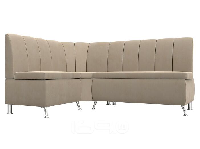 Диван кухонный угловой кантри левый угол seven 729 бежевый без механизма