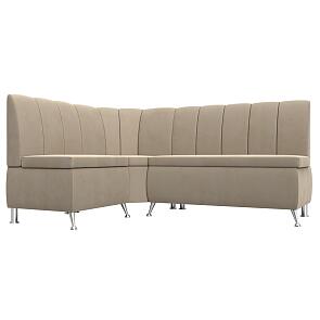 Диван кухонный угловой кантри левый угол seven 729 бежевый без механизма