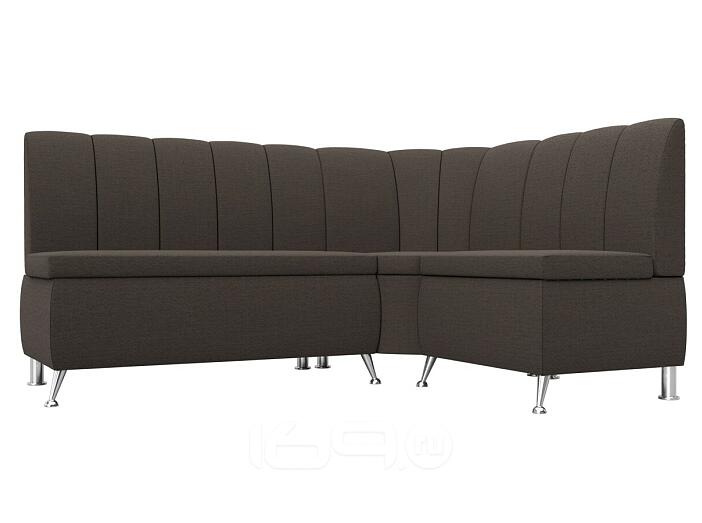 Диван кухонный угловой кантри правый угол амур 05 коричневый без механизма