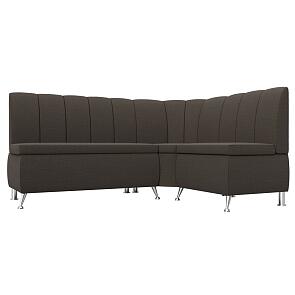 Диван кухонный угловой кантри правый угол амур 05 коричневый без механизма