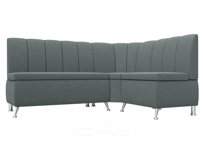 Диван кухонный угловой кантри правый угол амур 07 серый без механизма