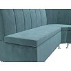 Диван кухонный угловой кантри правый угол seven 113 бирюзовый без механизма