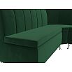 Диван кухонный угловой кантри правый угол seven 626 зеленый без механизма