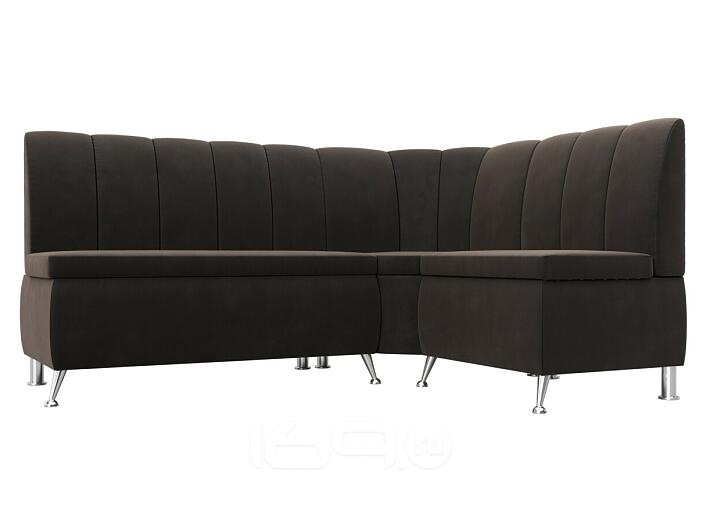 Диван кухонный угловой кантри правый угол seven 727 коричневый без механизма