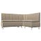 Диван кухонный угловой кантри велюр правый угол seven 729 бежевый без механизма