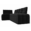 Диван кухонный угловой люксор левый угол черный дельфин