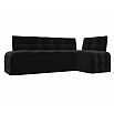 Диван кухонный угловой люксор правый угол черный дельфин
