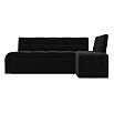 Диван кухонный угловой люксор правый угол черный дельфин