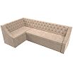 Диван кухонный угловой мерлин левый угол seven 729 бежевый дельфин