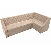 Диван кухонный угловой мерлин правый угол seven 729 бежевый дельфин