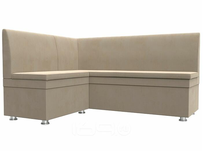 Диван кухонный угловой уют левый угол seven 729 бежевый без механизма