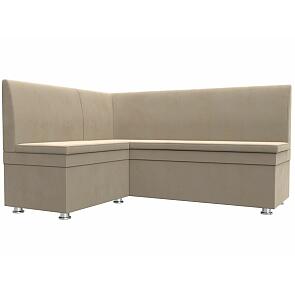 Диван кухонный угловой уют левый угол seven 729 бежевый без механизма