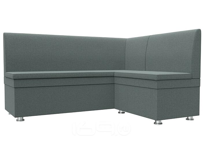 Диван кухонный угловой уют правый угол амур 07 серый без механизма