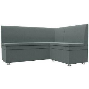 Диван кухонный угловой уют правый угол амур 07 серый без механизма