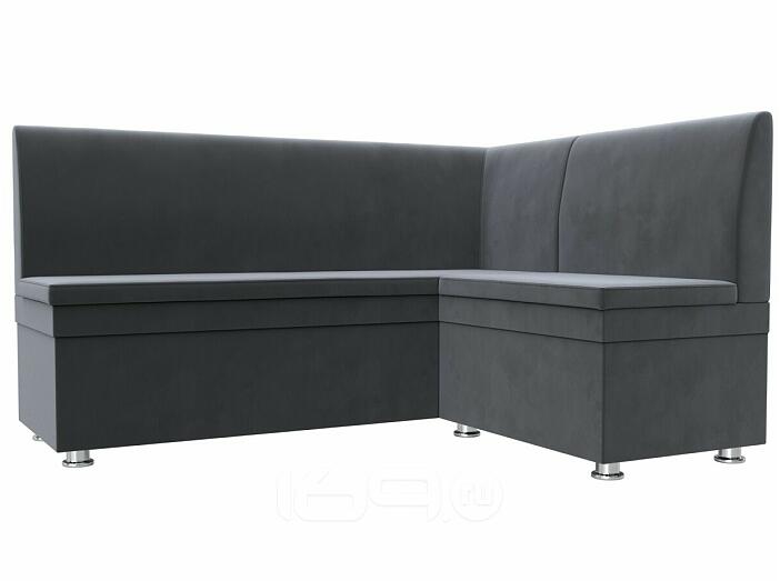 Диван кухонный угловой уют правый угол seven 17 серый без механизма