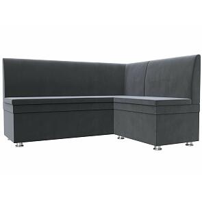 Диван кухонный угловой уют правый угол seven 17 серый без механизма