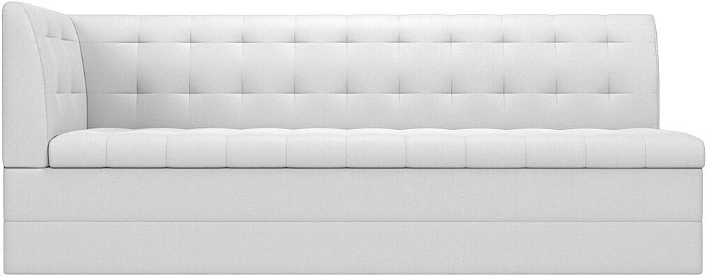 Диван кухонный угловой Бриз левый Экокожа Белый 33999₽