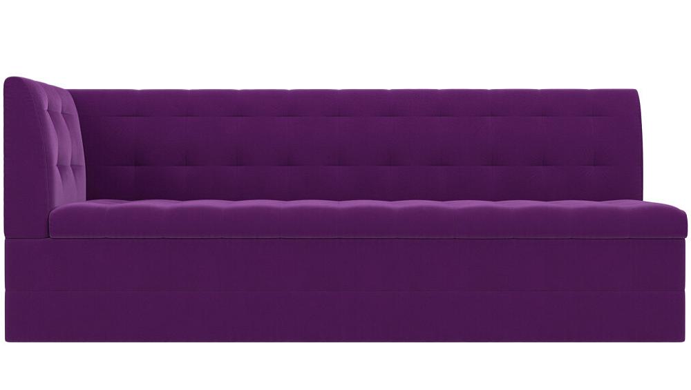 Диван кухонный угловой Бриз левый Микровельвет Фиолетовый кровать интерьерная ларго микровельвет фиолетовый 160х200