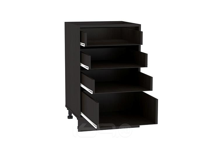 Каркас нижнего шкафа с 4-мя ящиками Н 504 Венге