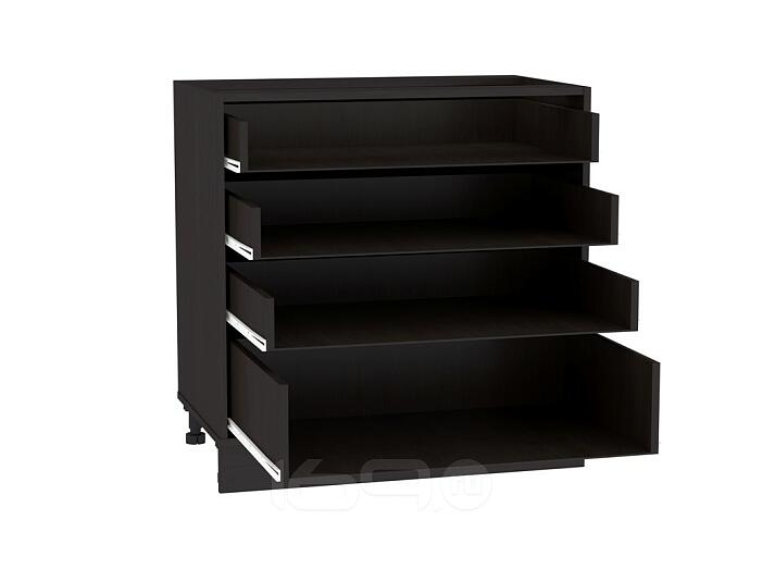 Каркас нижнего шкафа с 4-мя ящиками Н 804 Венге Каркас нижнего шкафа с 4-мя ящиками Н 804 Венге