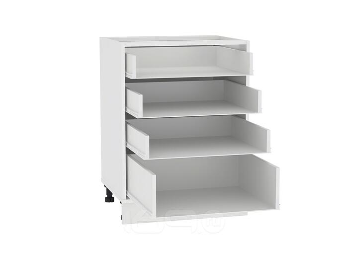 Каркас нижнего шкафа с 4-мя ящиками Н 604 Белый