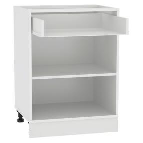 Каркас нижнего шкафа с одним ящиком Н 601М Белый