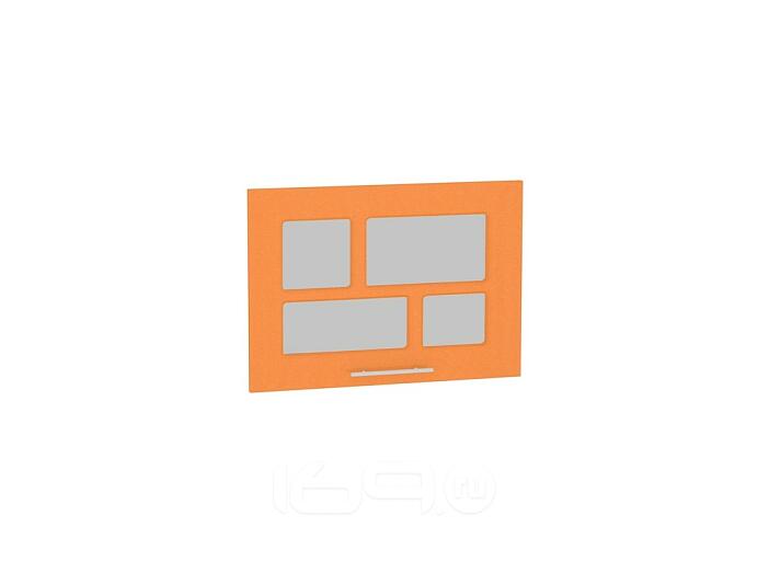 Комплект фасадов Техно со стеклом для каркаса Ф-84 ВГ500 Оранжевый металлик