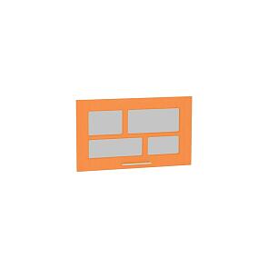 Комплект фасадов Техно со стеклом для каркаса Ф-86 ВГ600 Оранжевый металлик
