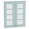 Комплект фасадов Прованс со стеклом для каркаса Ф-45Н В609 Голубой