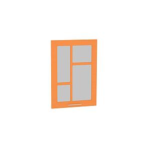 Комплект фасадов Техно со стеклом для каркаса Ф-35 В500 Оранжевый металлик