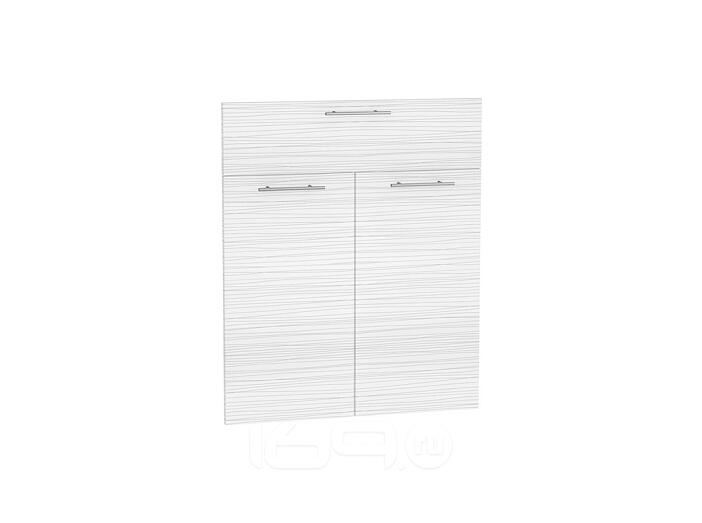 Комплект фасадов Валерия-М для каркаса Ф-41М Н601М Белый глянец страйп