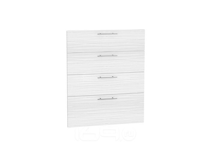 Комплект фасадов Валерия-М для каркаса Ф-44 Н604 Белый глянец страйп