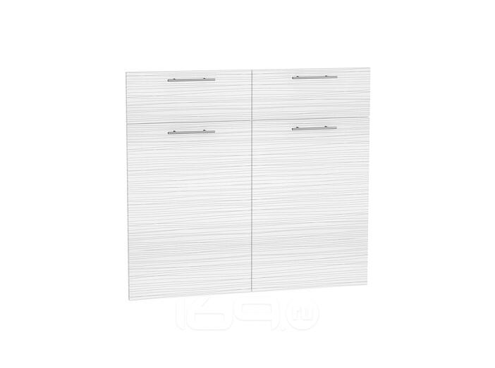 Комплект фасадов Валерия-М для каркаса Ф-51 Н801 Белый глянец страйп