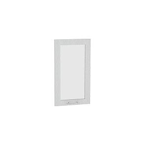 Комплект фасадов Валерия-М со стеклом для каркаса Ф-25 В400/ВУ590 Серый металлик дождь