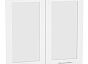 Комплект фасадов Валерия-М со стеклом для каркаса Ф-55Н В809 Белый металлик
